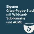Custom Gitea Pages Stack with Wildcard Subdomains and ACME – My GitHub Pages Replacement